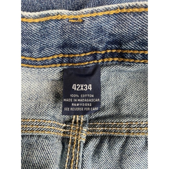RW Rugged Wear 30209 Carpenter Jeans 42x34 Light Wash Work NWT - Picture 9 of 10